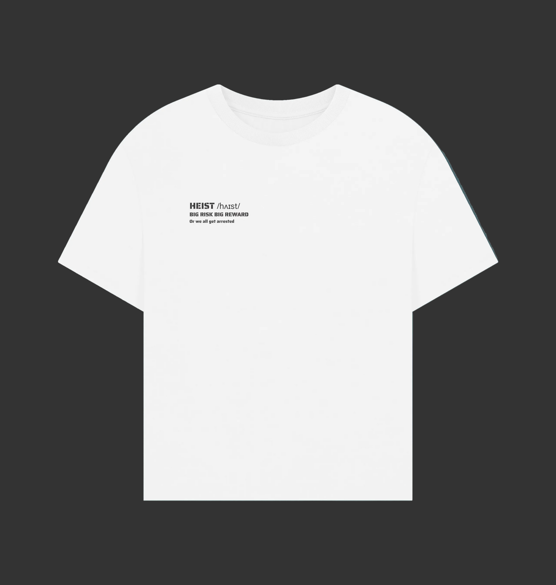 White Printed T-shirt Front