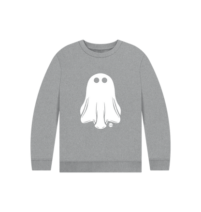 Athletic Grey Printed Kids Jumper Front