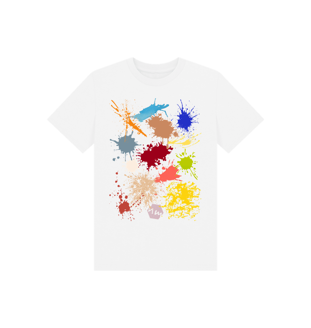White Printed Kids T-Shirt