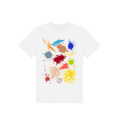 White Printed Kids T-Shirt