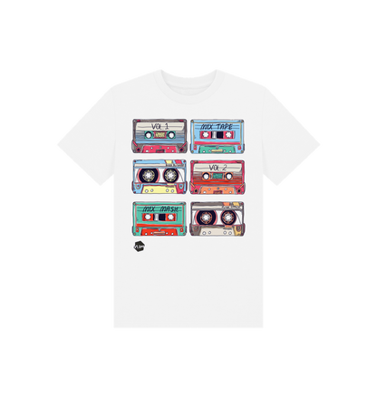 White Printed Kids T-Shirt