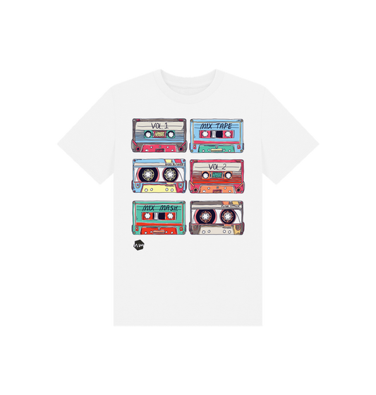 White Printed Kids T-Shirt