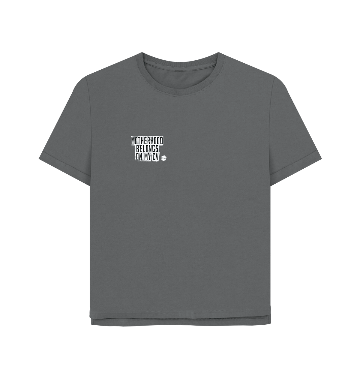 Slate Grey Printed T-shirt Front