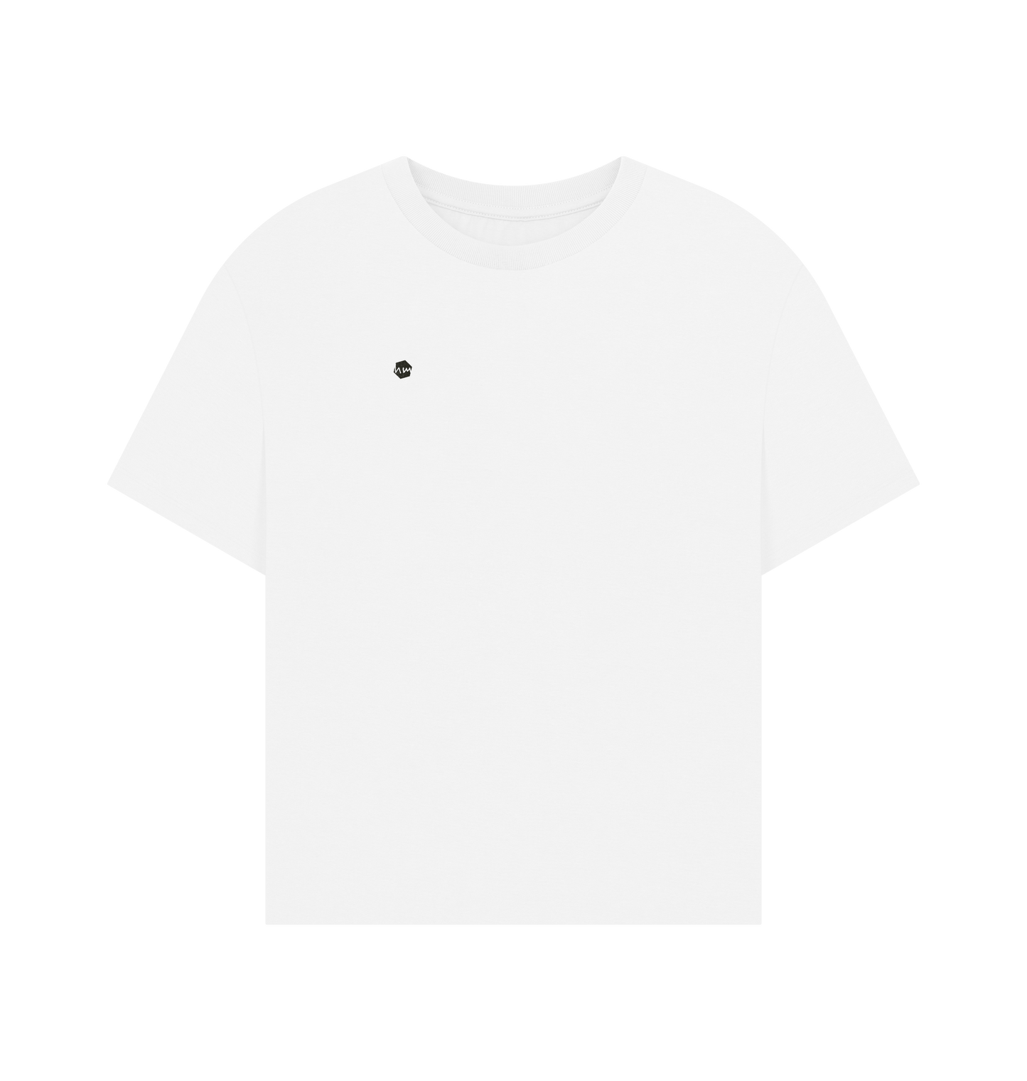 White Printed T-shirt Front