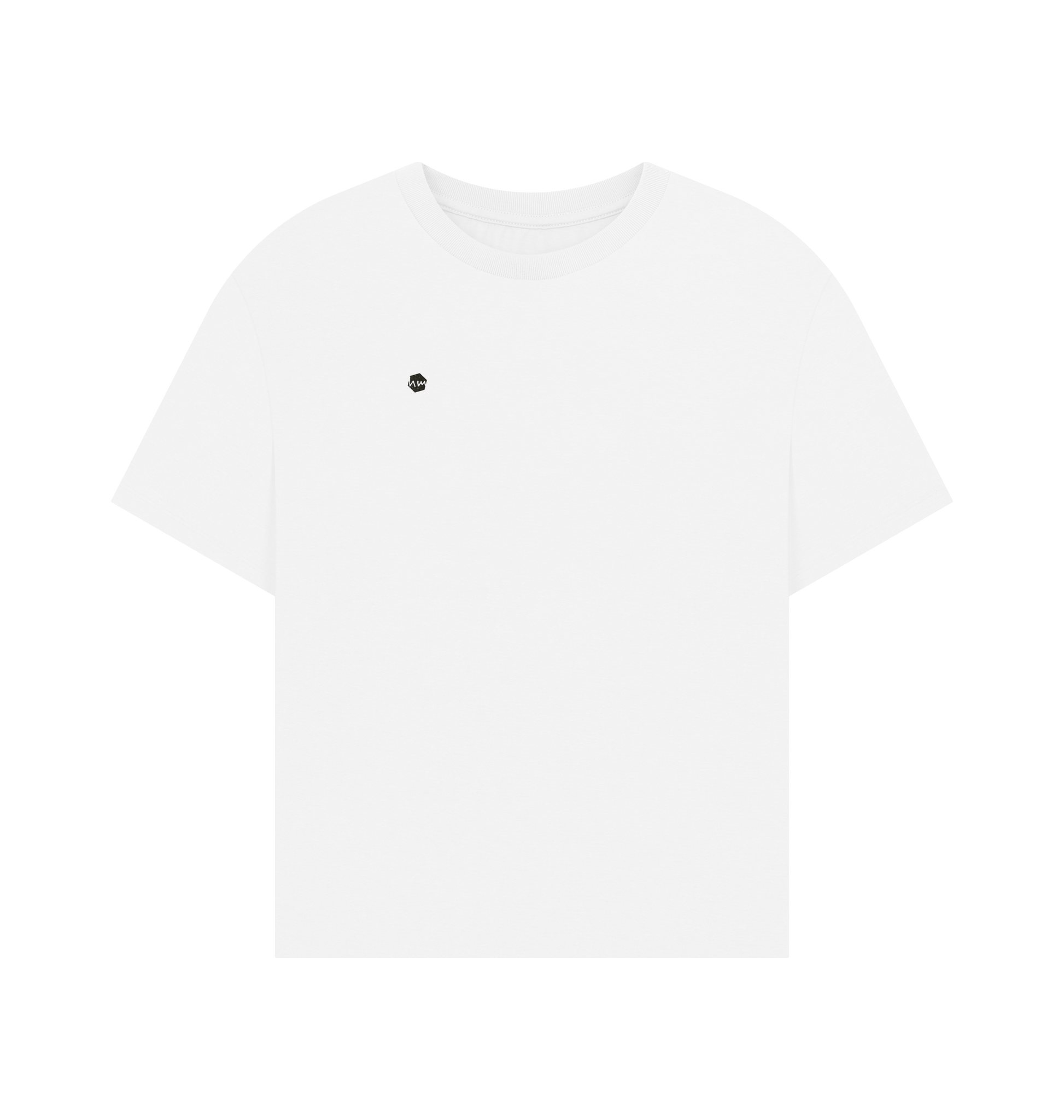 White Printed T-shirt Front