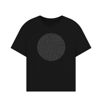 Black Printed T-shirt Front