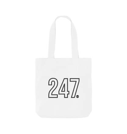 White Printed Bag Front