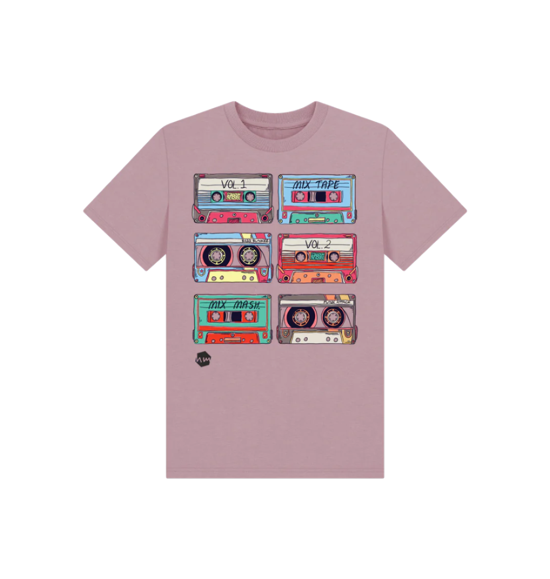 Mauve Printed Kids T-Shirt