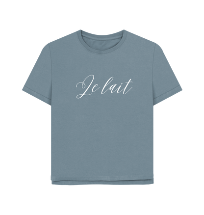 Stone Blue Printed T-shirt