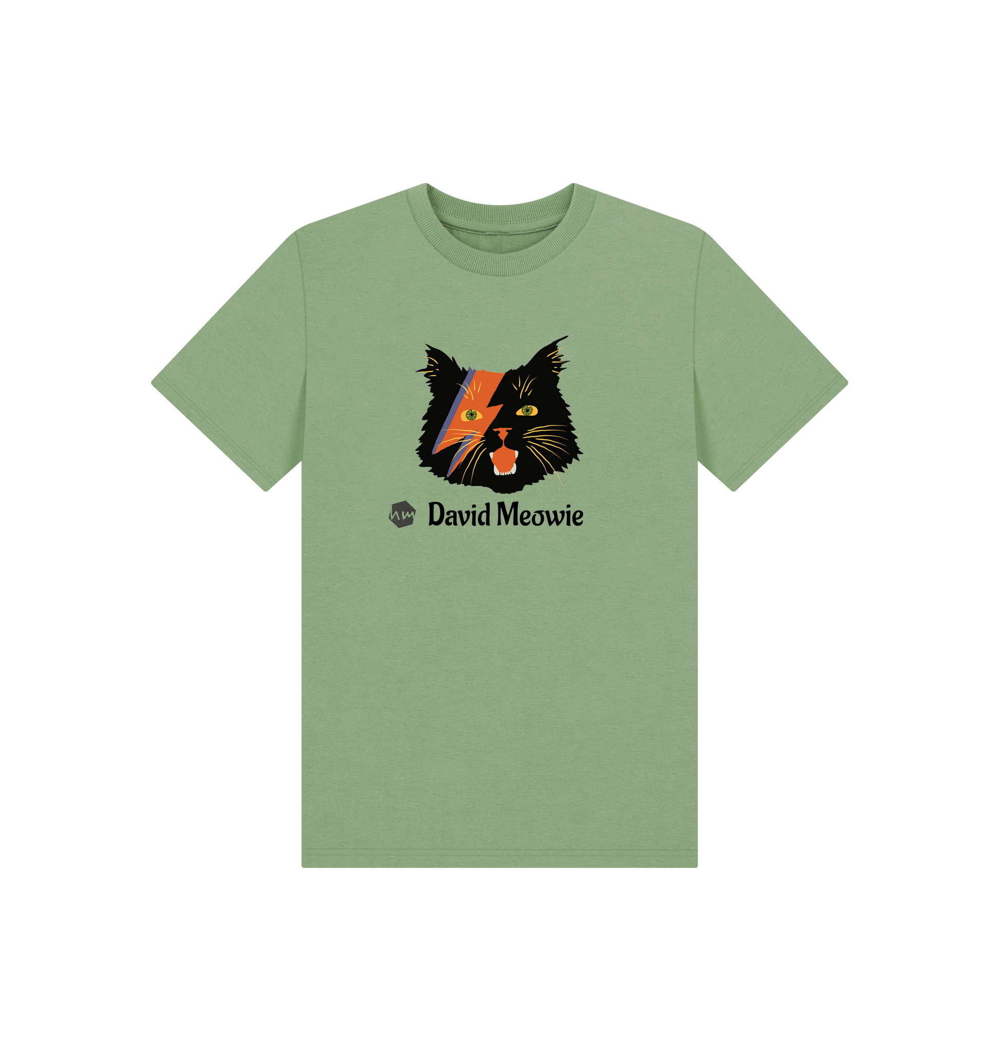 Sage Printed Kids T-Shirt Front