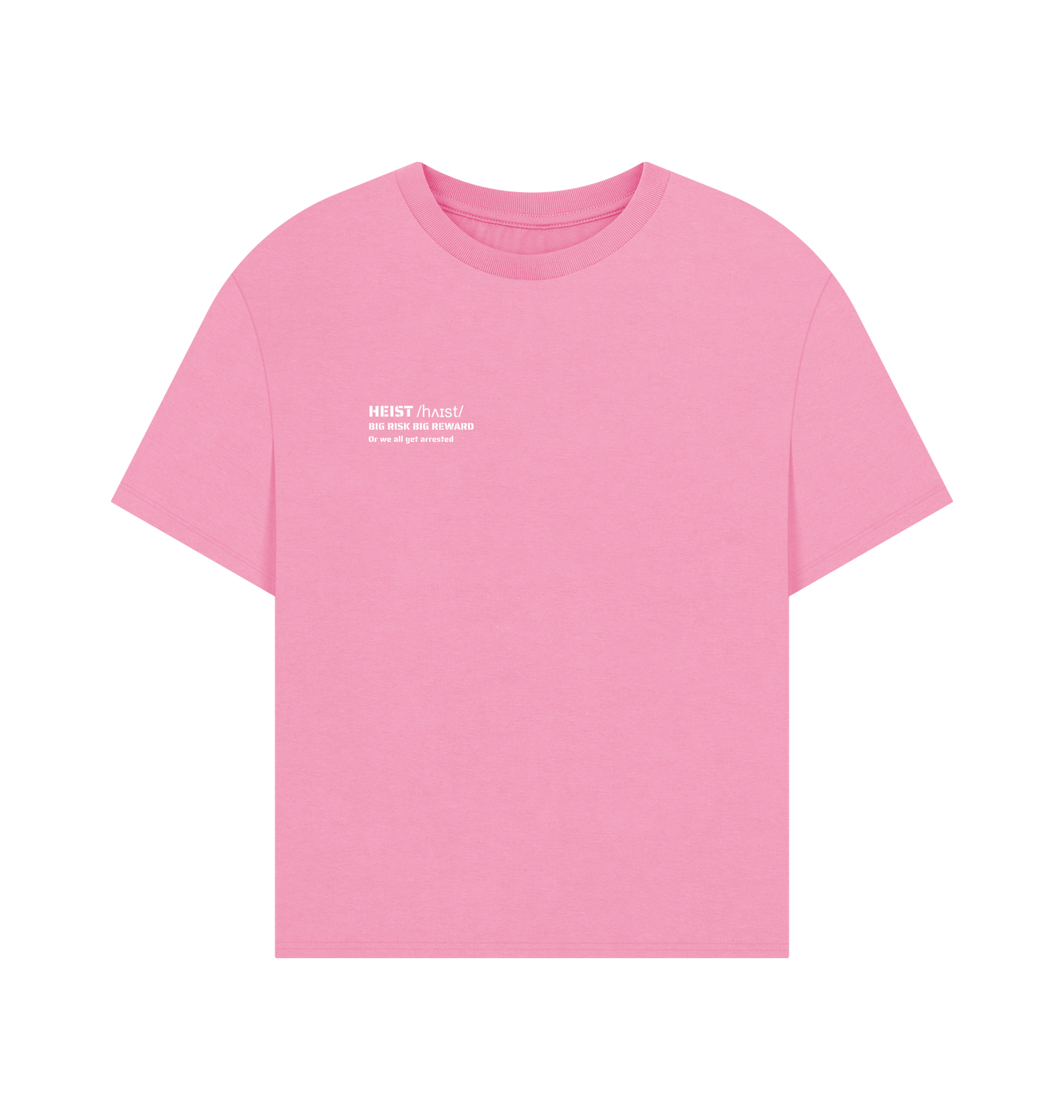 Rose Pink Printed T-shirt Front