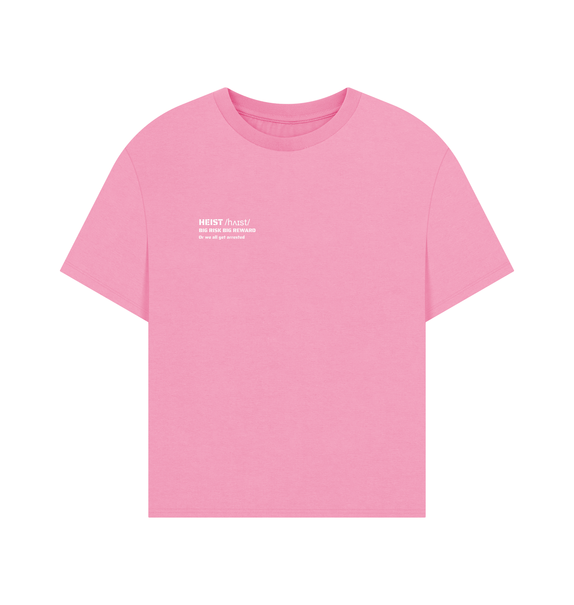 Rose Pink Printed T-shirt Front