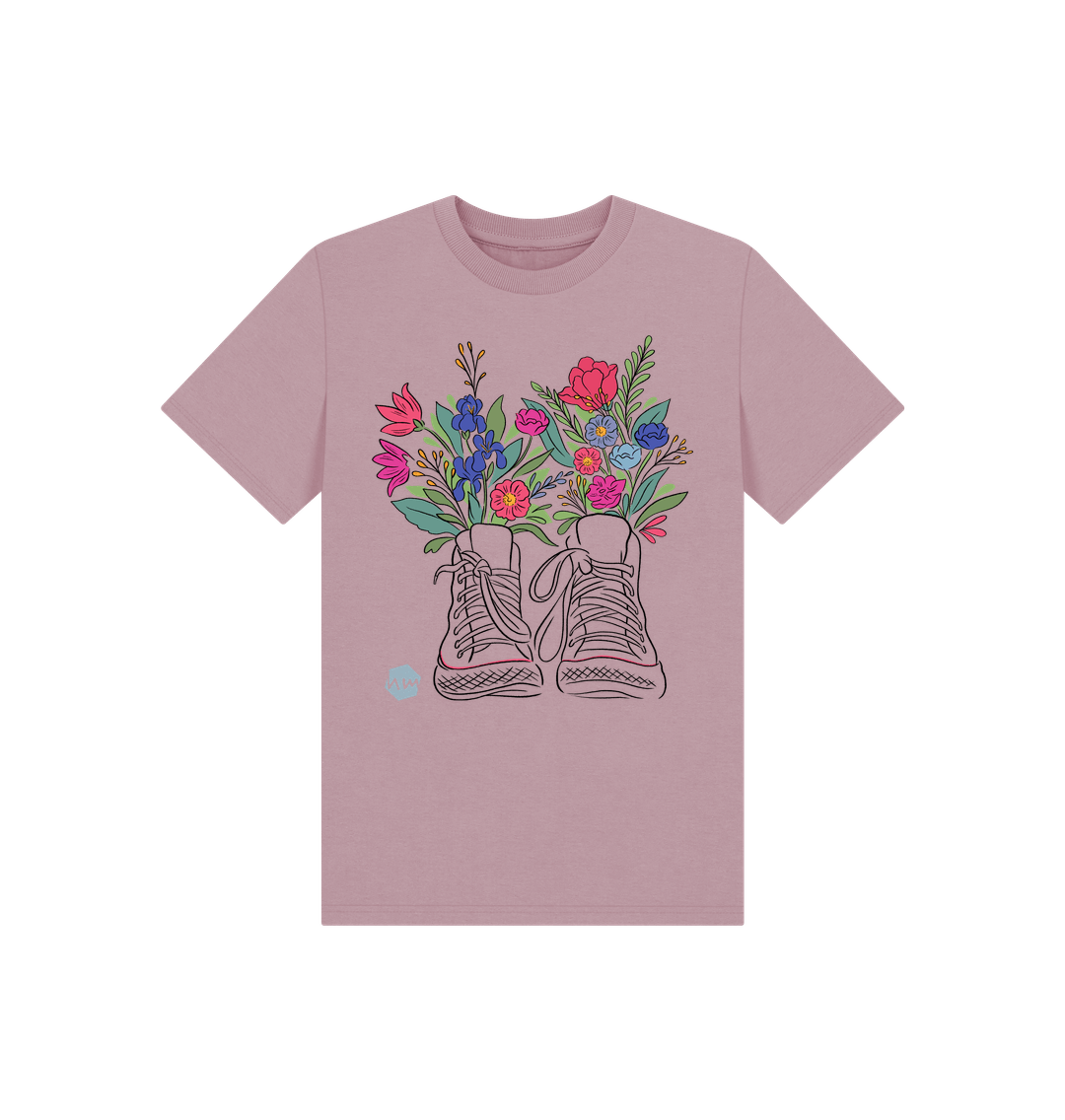 Mauve Printed Kids T-Shirt