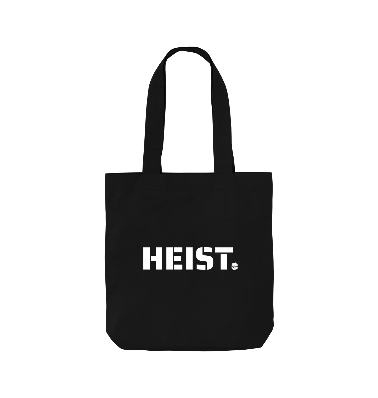Black Printed Bag Front