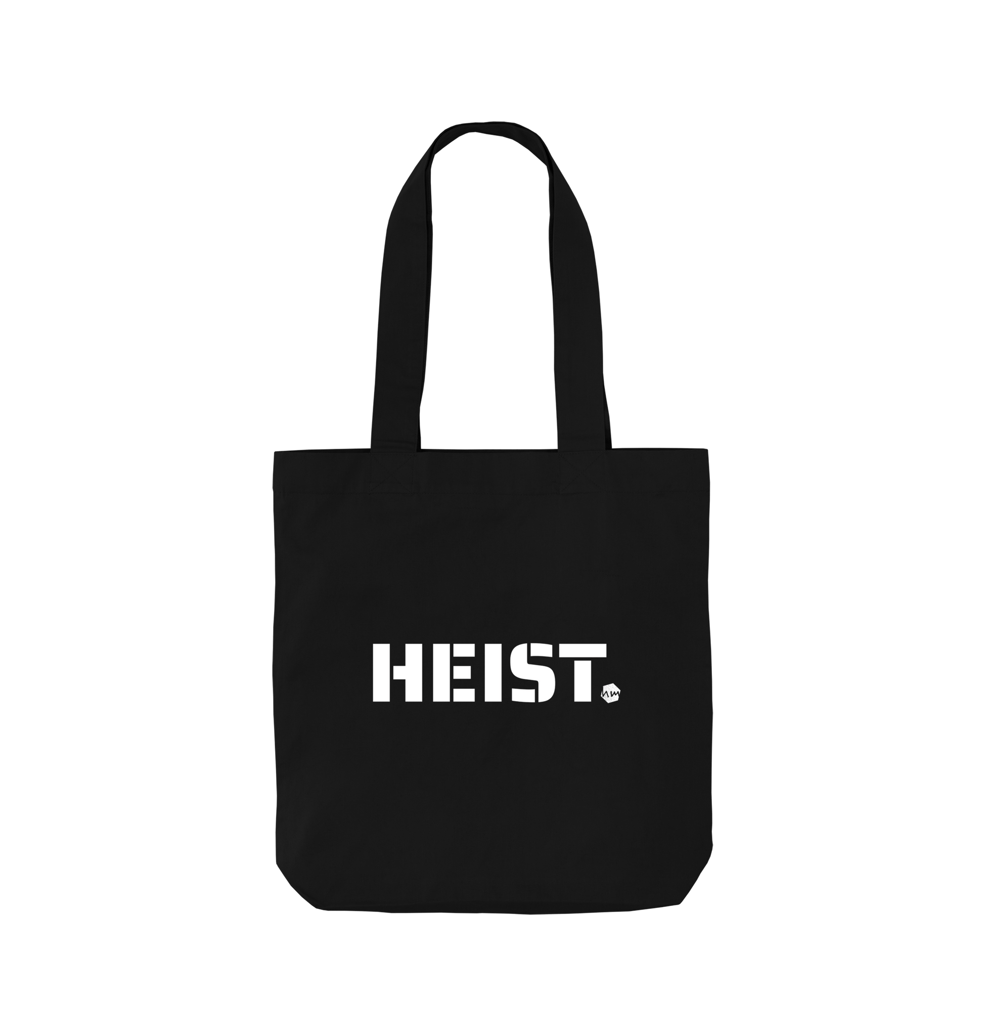 Black Printed Bag Front
