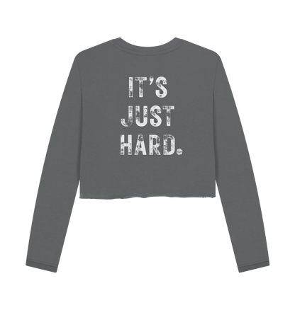 Slate Grey Printed Boxy Jumpers Back