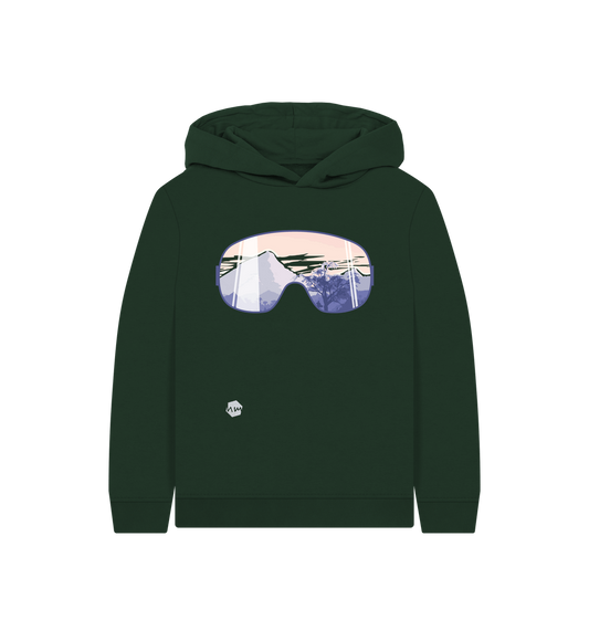 Evergreen Printed Kids Hoodie Front