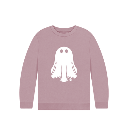 Mauve Printed Kids Jumper Front