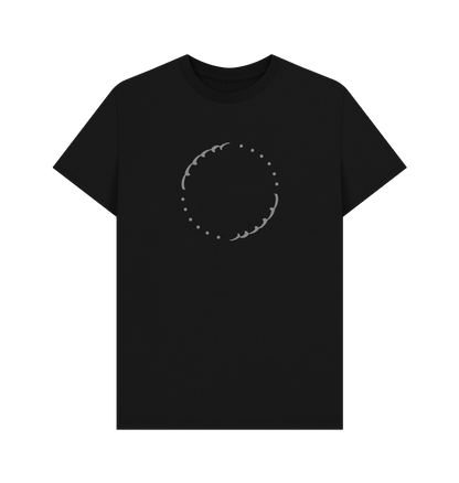 Black Printed T-shirt Front