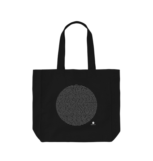 Black Printed Bag Front