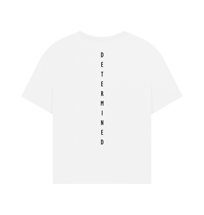 White Printed T-shirt Back