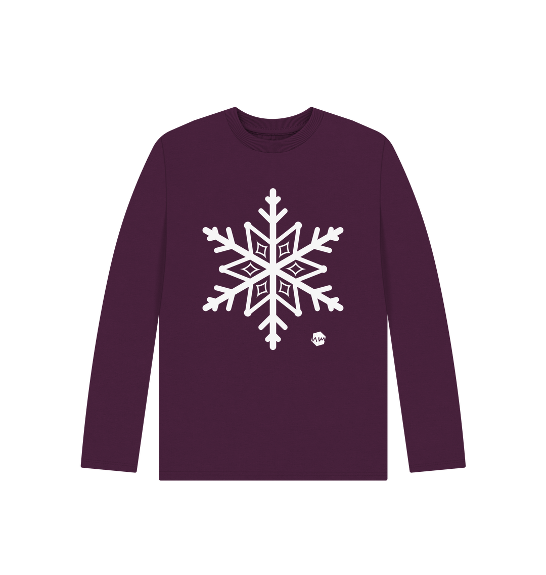 Purple Printed Kids T-Shirt Front