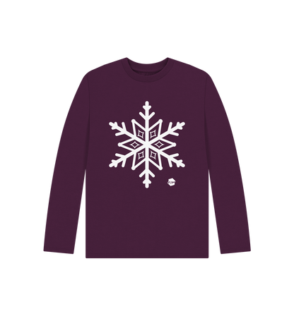 Purple Printed Kids T-Shirt Front