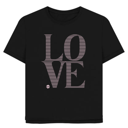 LOVE Boobs Pattern T-shirt, 4 colours