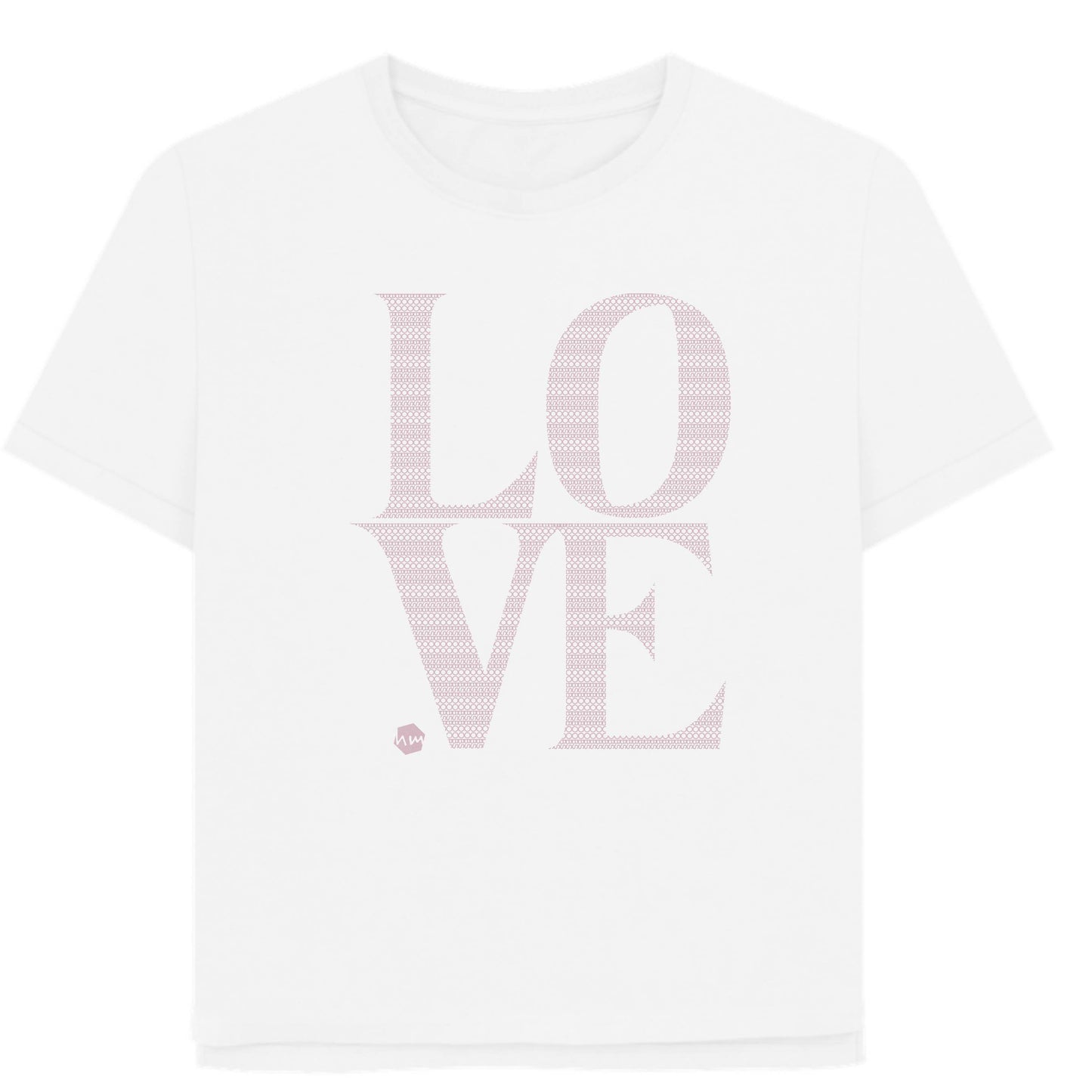 LOVE Boobs Pattern T-shirt, 4 colours