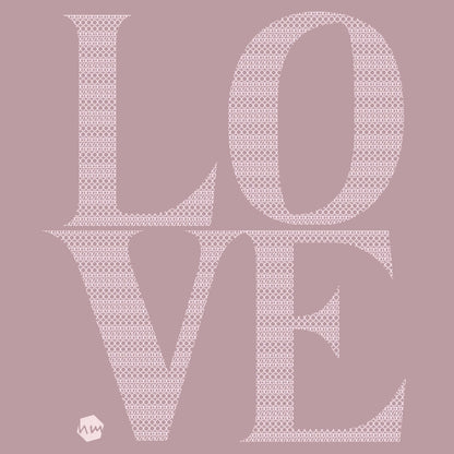 LOVE Boobs Cropped Sweater, Dusky Pink