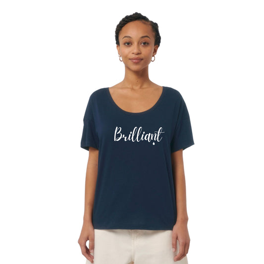 'Brilliant' T-shirt, Navy, S