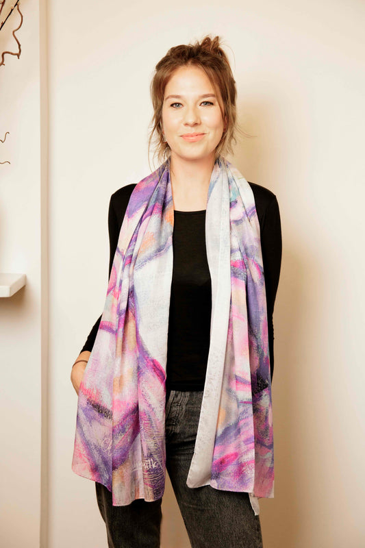 Scarf Chloe Trayhurn x Human Milk - LUNA 180cm x 70cm