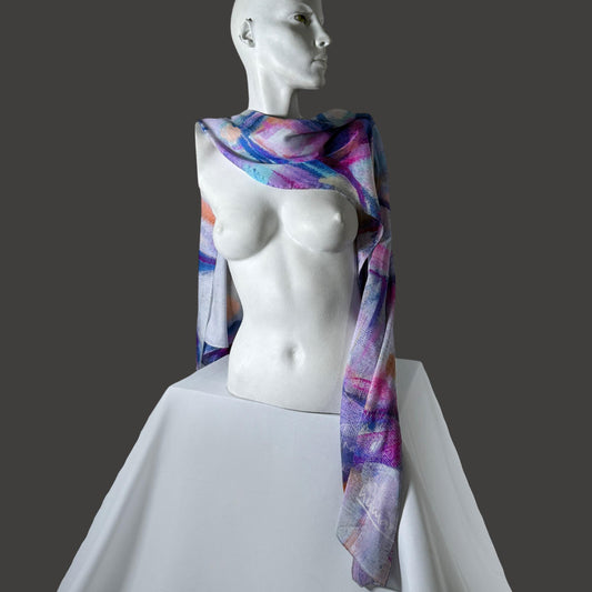 Scarf Chloe Trayhurn x Human Milk - LUNA 180cm x 70cm