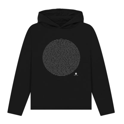 Composition of breastmilk Moon Hoodie, Stone Blue Or Black