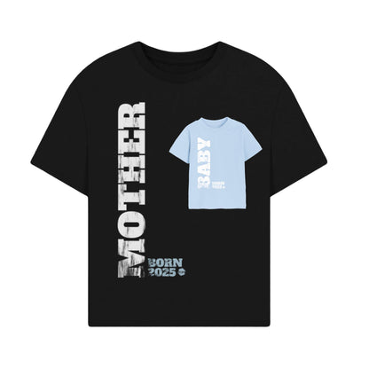 Baby, Born 2025 T-shirt, Light Blue