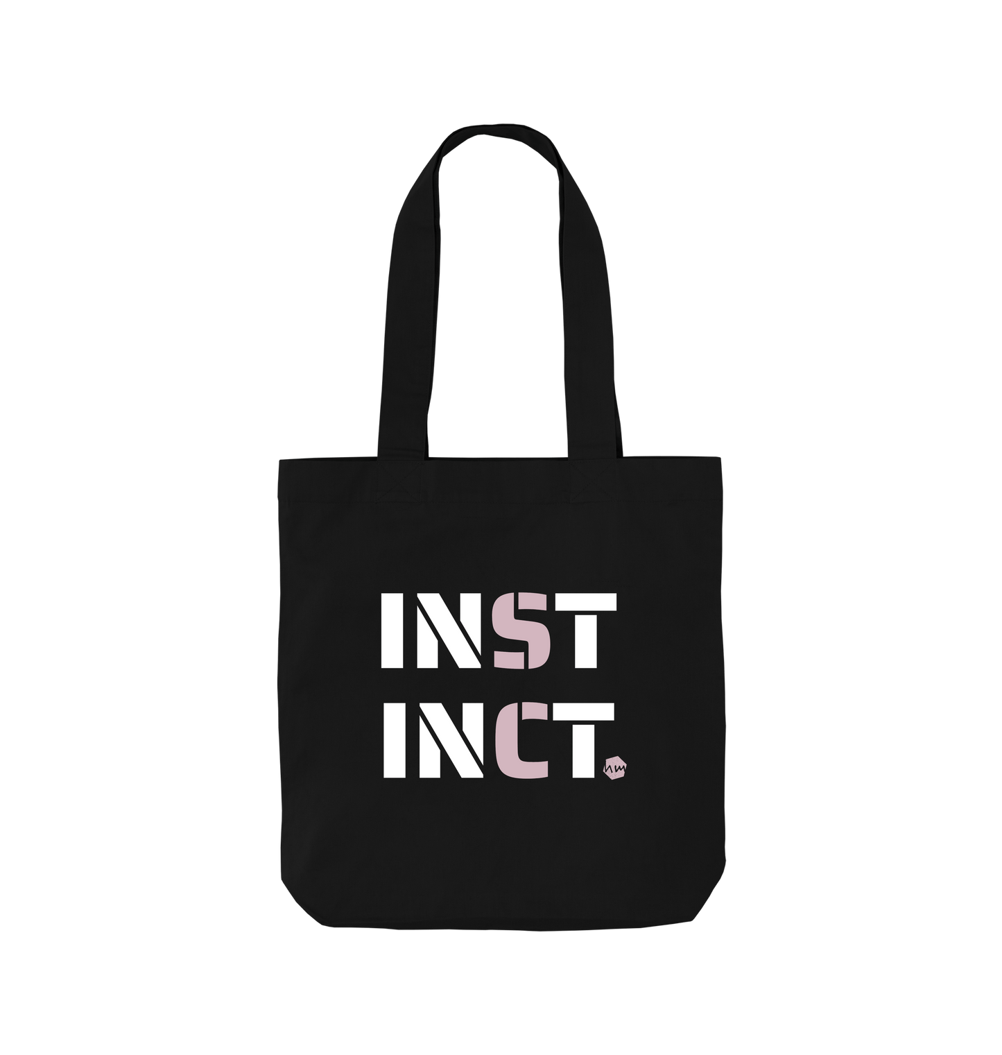 Black Printed Bag Front