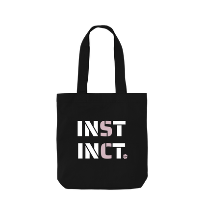 Black Printed Bag Front