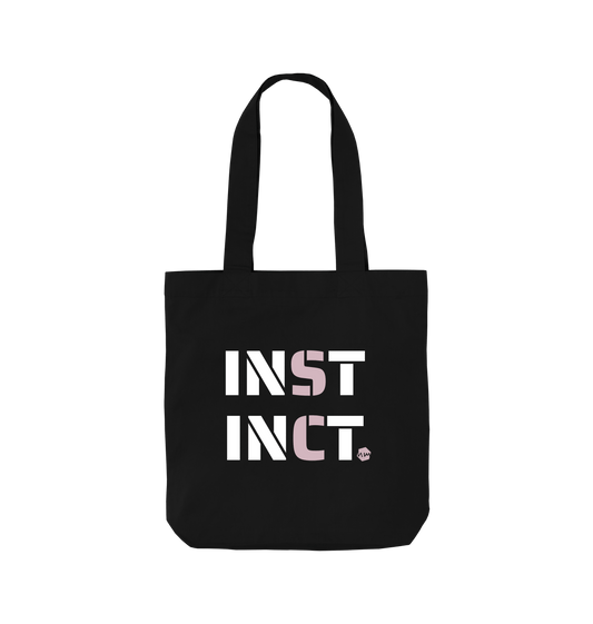 Black Printed Bag Front