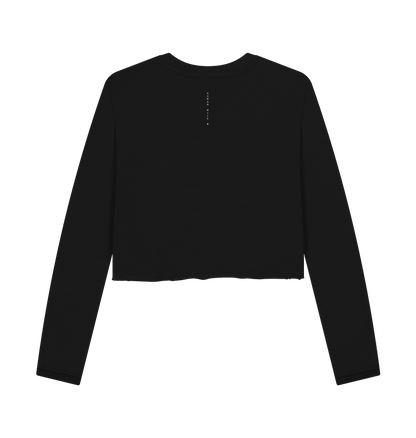Black Printed Boxy Jumpers Back