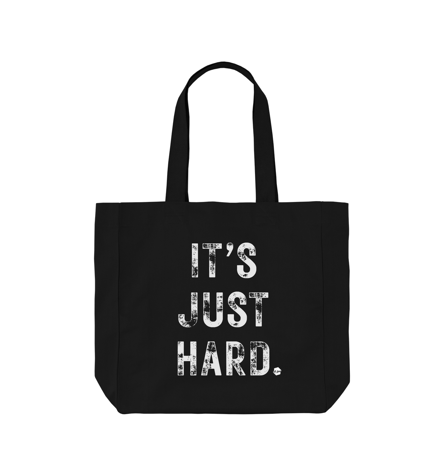 Black Printed Bag Front