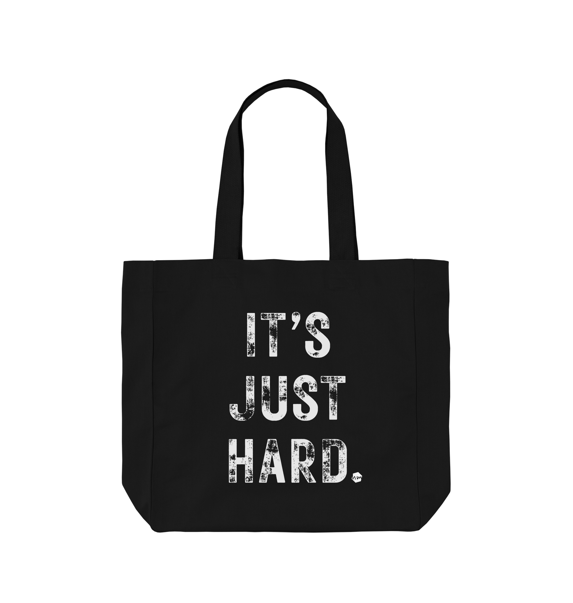 Black Printed Bag Front