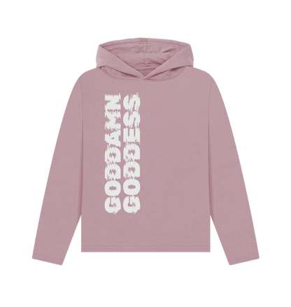 Mauve Printed Hoody Front