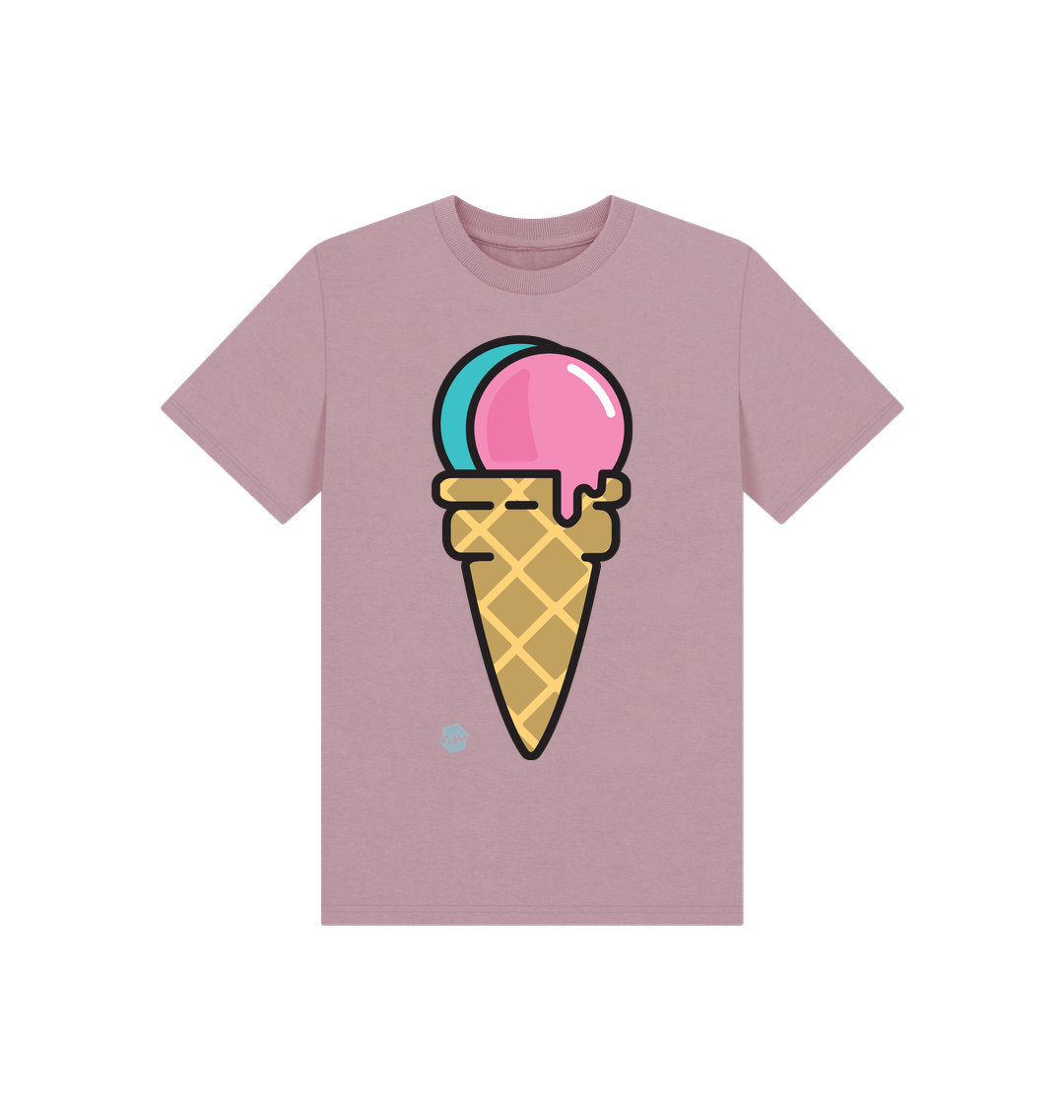 Mauve Printed Kids T-Shirt