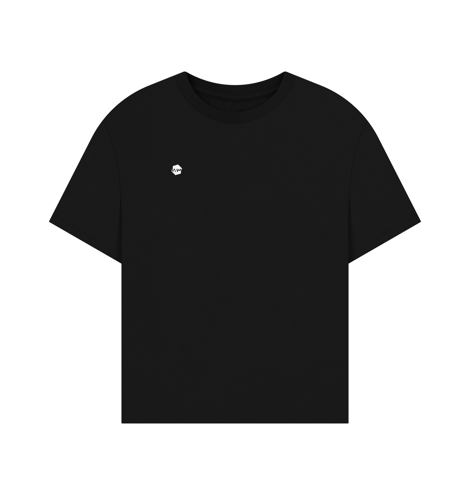 Black Printed T-shirt Front