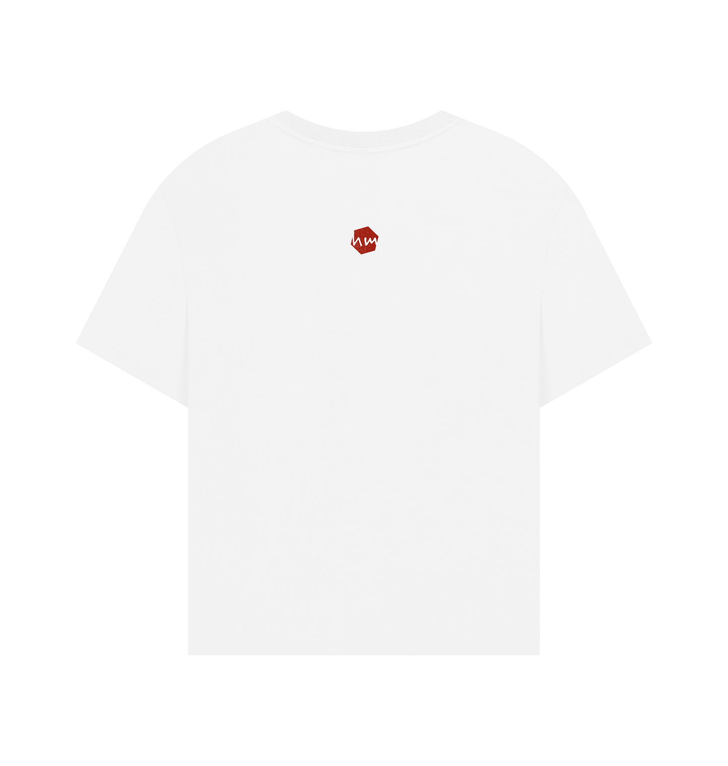 White Printed T-shirt Back