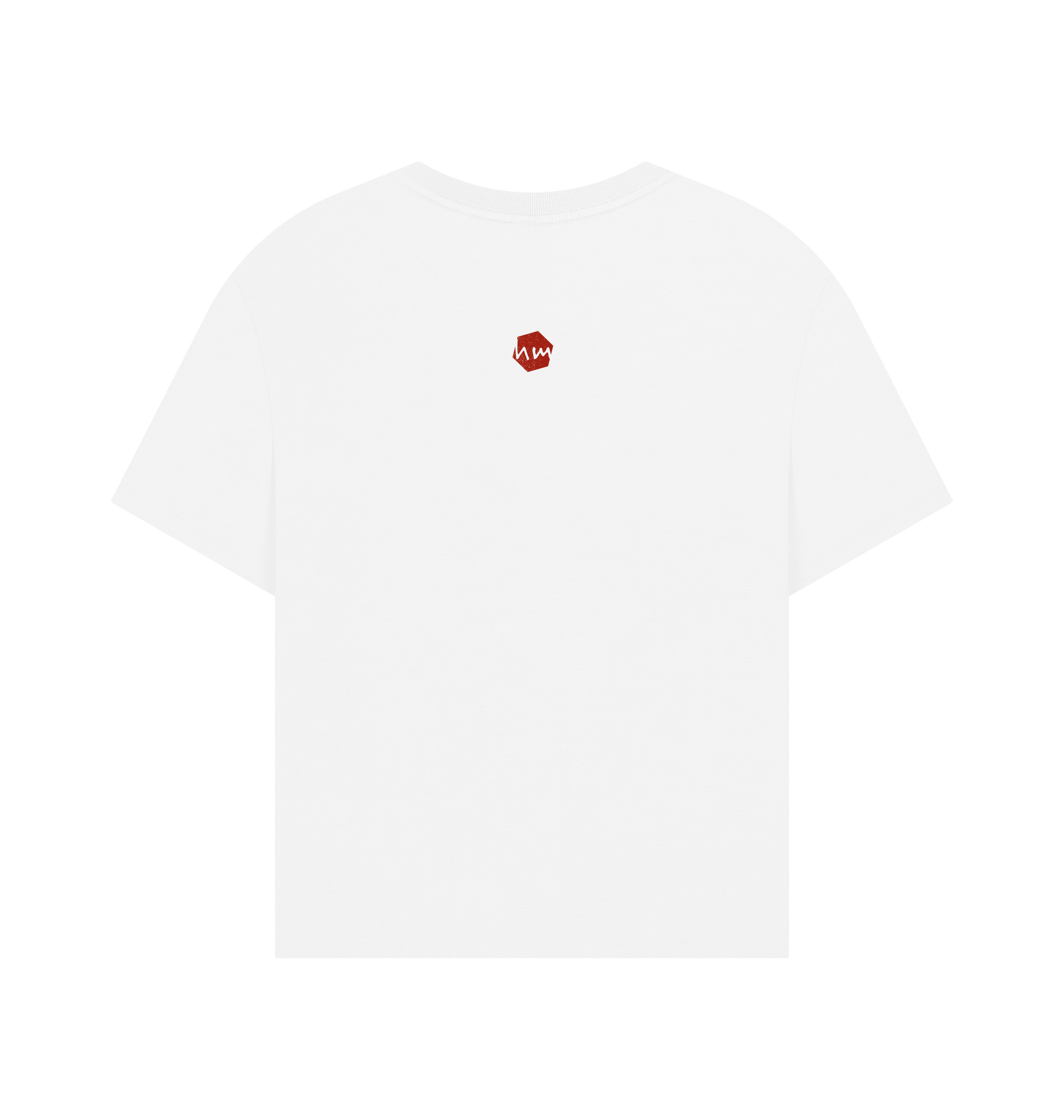 White Printed T-shirt Back