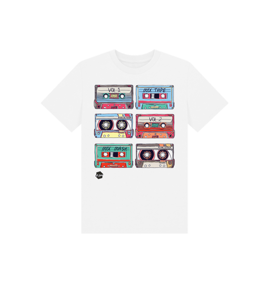 White Printed Kids T-Shirt
