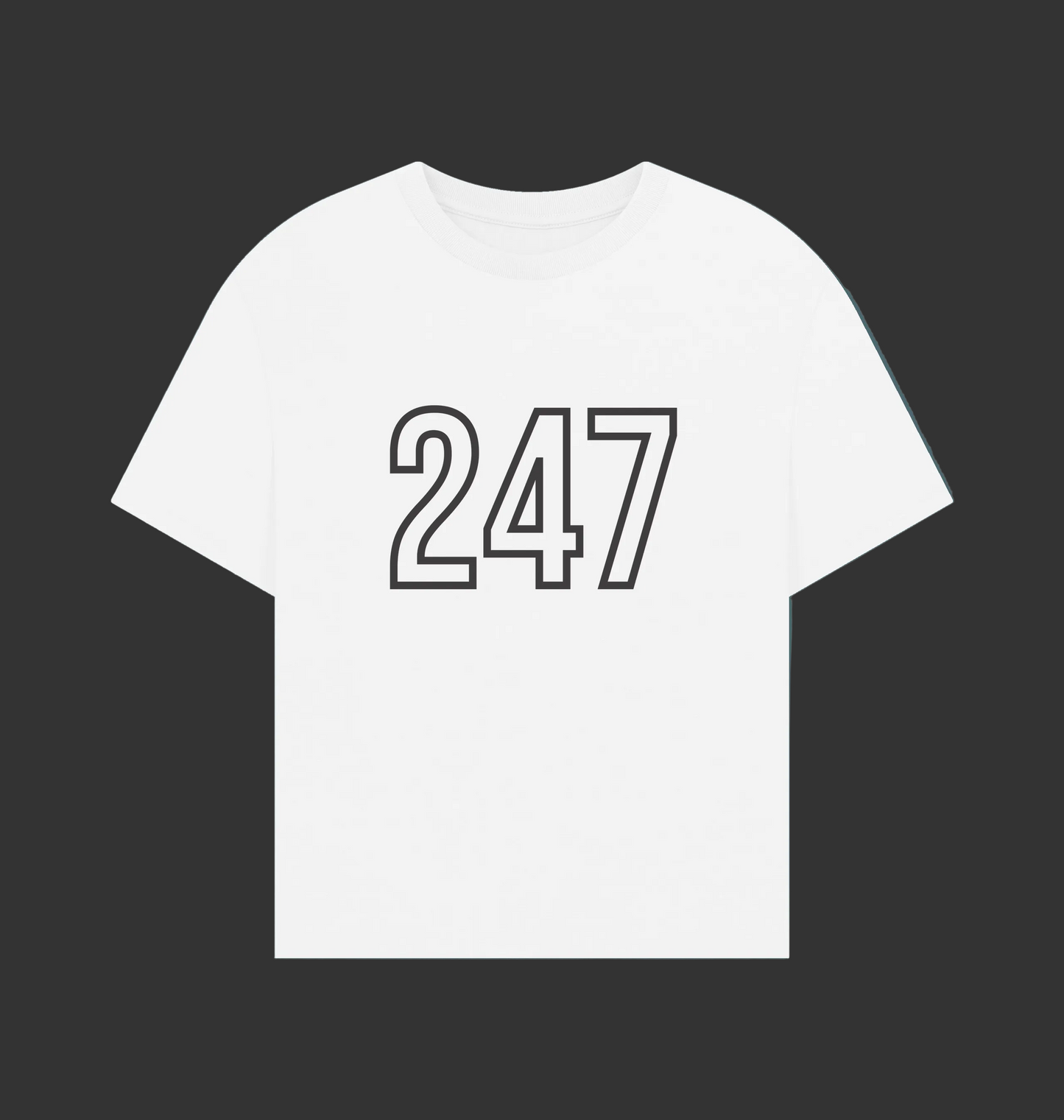 White Printed T-shirt Front