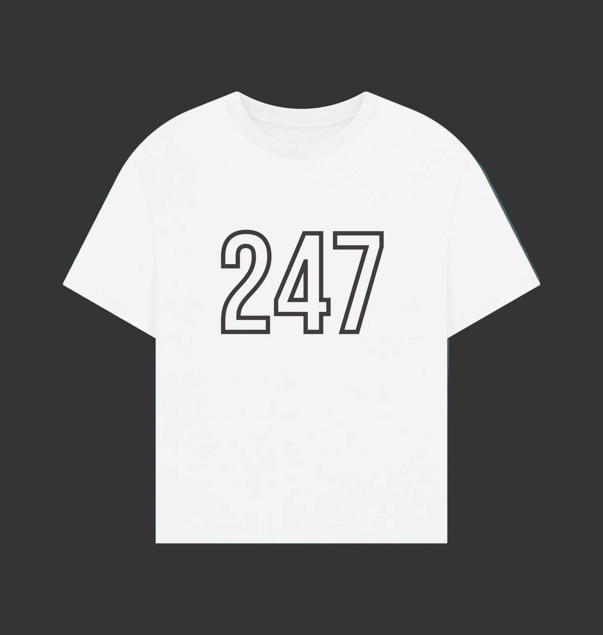 White Printed T-shirt Front