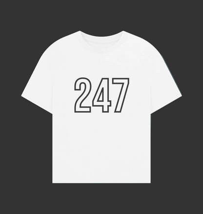 White Printed T-shirt Front